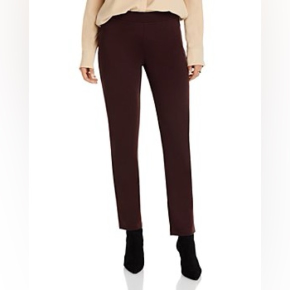 Eileen Fisher Slim Ankle Pants-brown - Picture 2 of 8